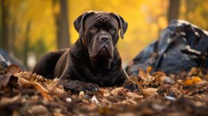 cane corso in park