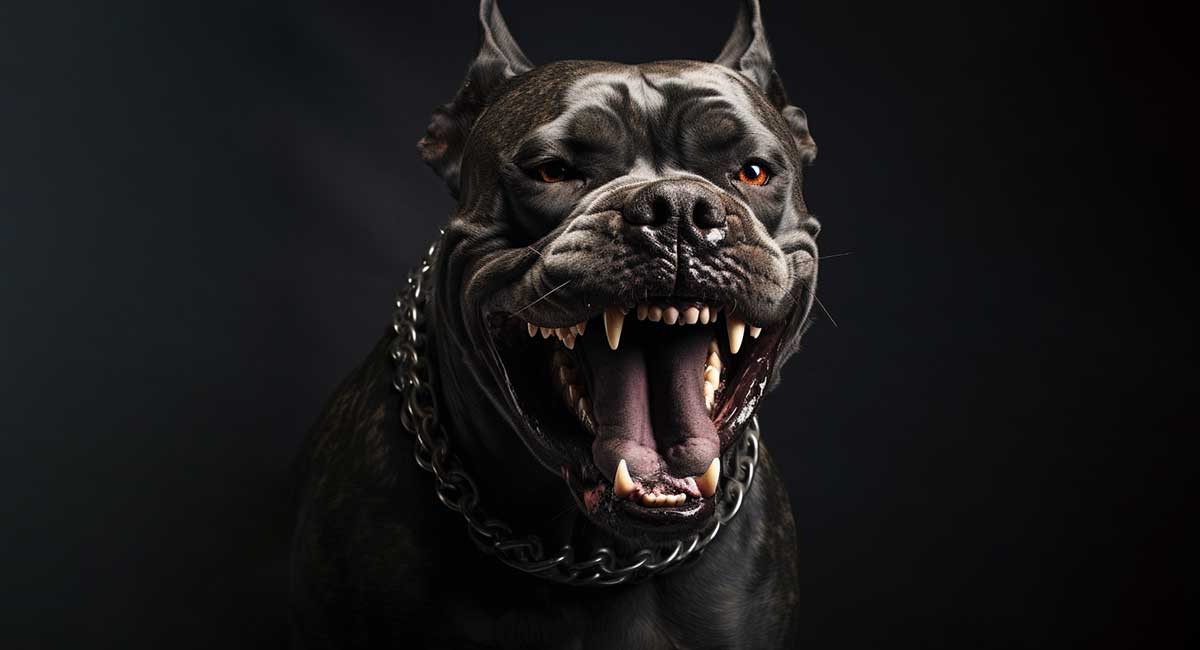 Cane store corso aggressive