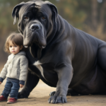 cane corso with kids