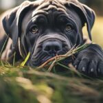 Why cane corso eat grass?