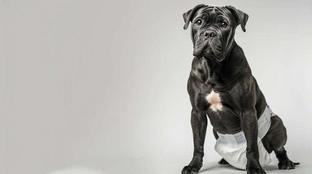 Cane corso female in heat