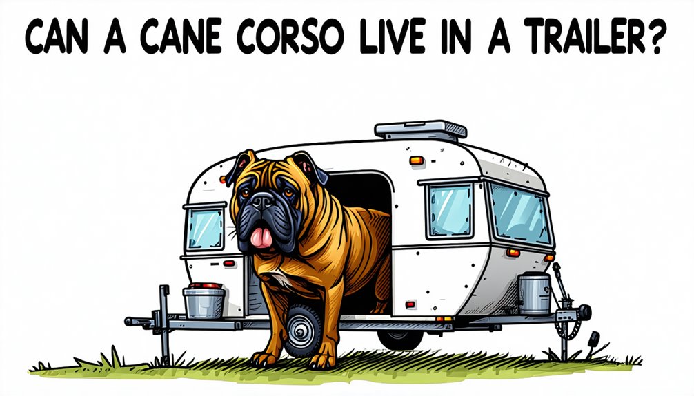 cane corso trailer living suitability